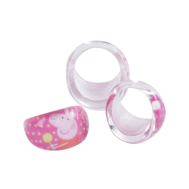 Lil Diva Peppa Pig Finger Rings Pack Of 3