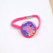Li'l Diva Peppa Pig Hair Accessories Rubber Bands Pack Of 6pcs