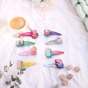 Lil Diva Peppa Pig Hair Clips Pack Of 8