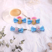 Lil Diva Peppa Pig Hair Loops & Clips Set