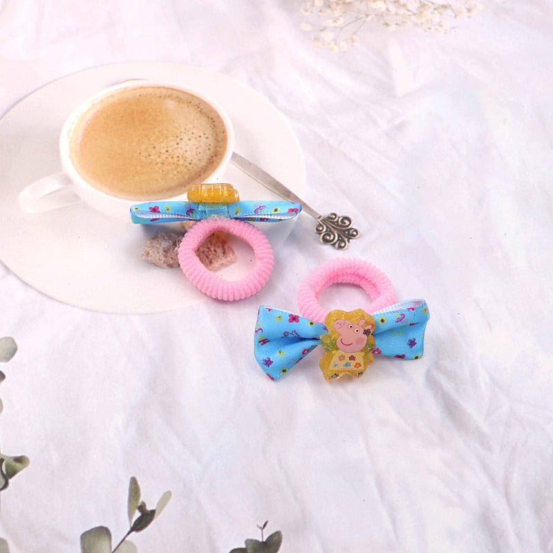 Lil Diva Peppa Pig Hair Loops & Clips Set