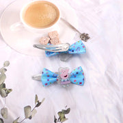 Lil Diva Peppa Pig Hair Loops & Clips Set