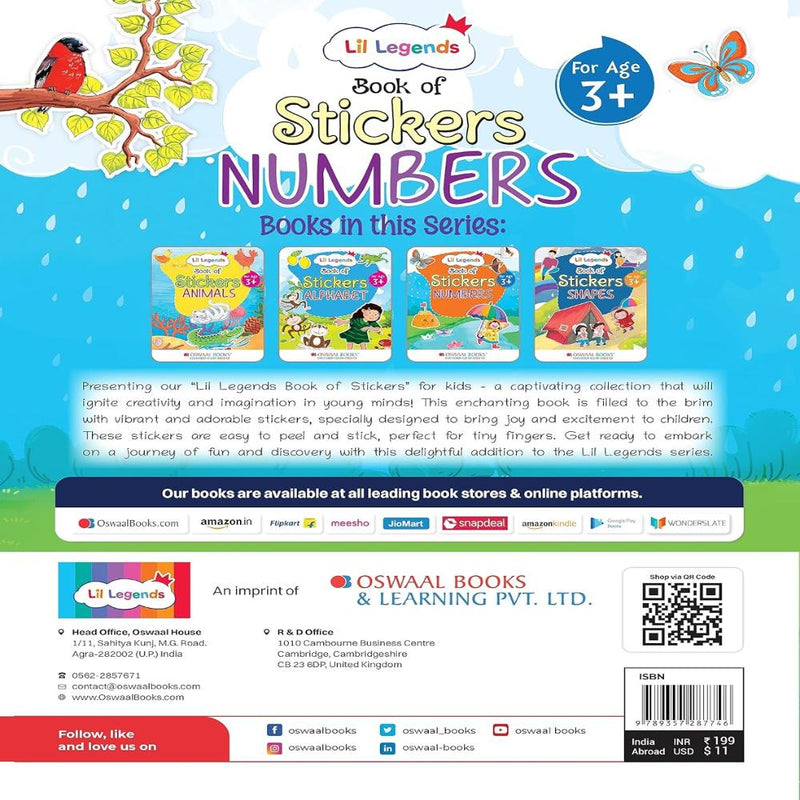 Lil Legends Books Of Stickers For Kids