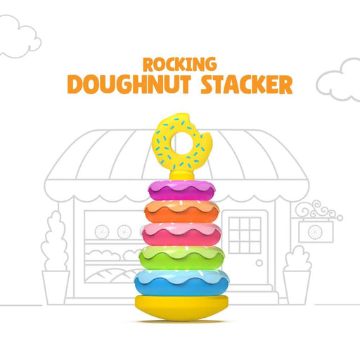 Li'l Wizards Stack and Nest Rocking Doughnut Ring Stacker-Active Play-Win Magic-Toycra