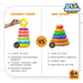 Li'l Wizards Stack and Nest Rocking Doughnut Ring Stacker-Active Play-Win Magic-Toycra