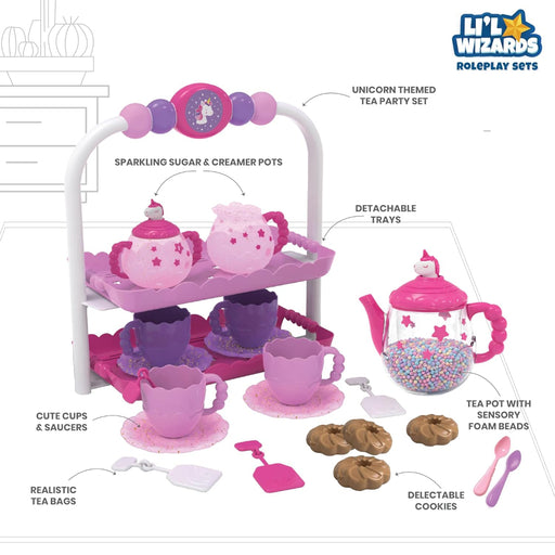 Li'l Wizards Unicorn Shake N' Sparkle Tea Party Set