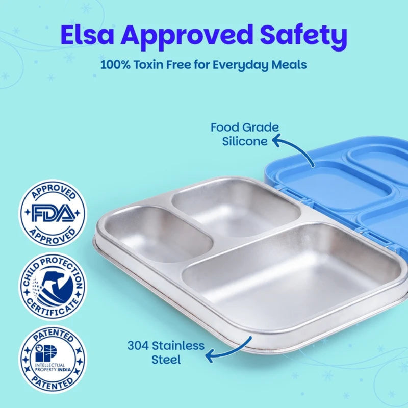 Basil Bento Lite 3 Section Lunch Box - 780ml