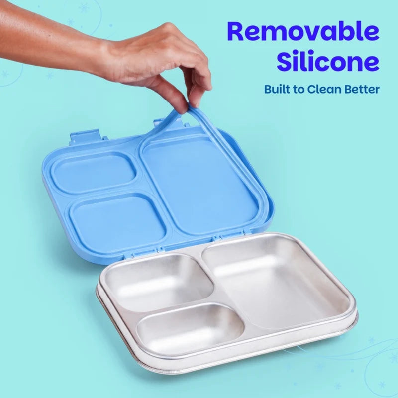 Basil Bento Lite 3 Section Lunch Box - 780ml