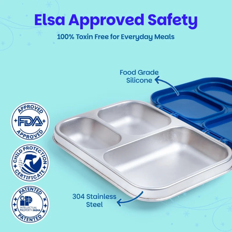 Basil Bento Lite 3 Section Lunch Box - 780ml