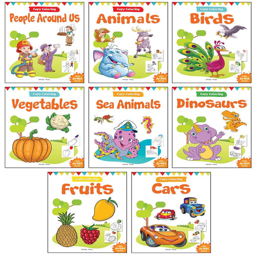 Little Artist Copy Colouring pack Set of 8 books