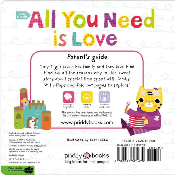 Little Friends All You Need Is Love-Board Book-Pan-Toycra
