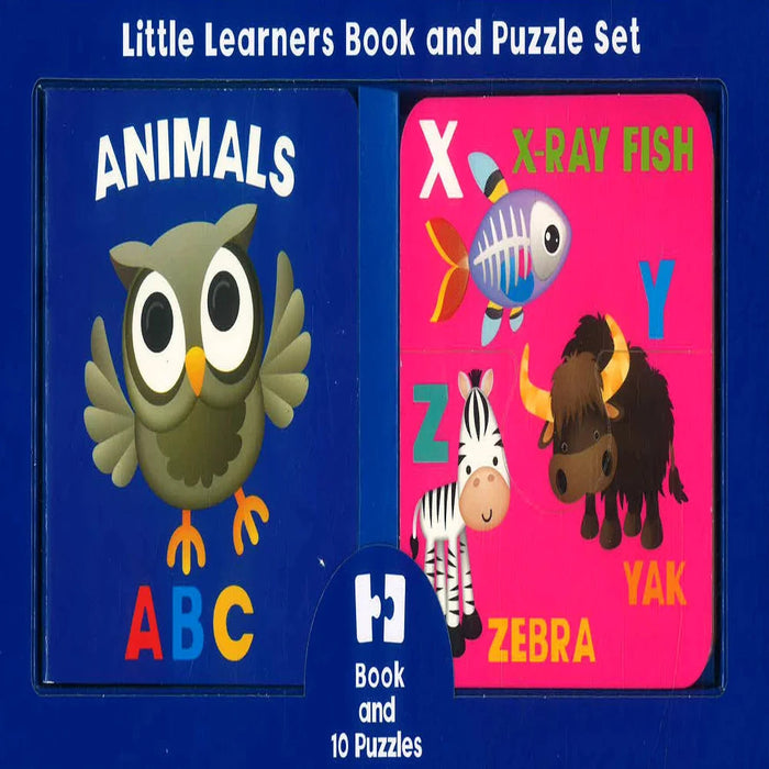 Little Learners Book And Puzzle Set-Board Book-SBC-Toycra