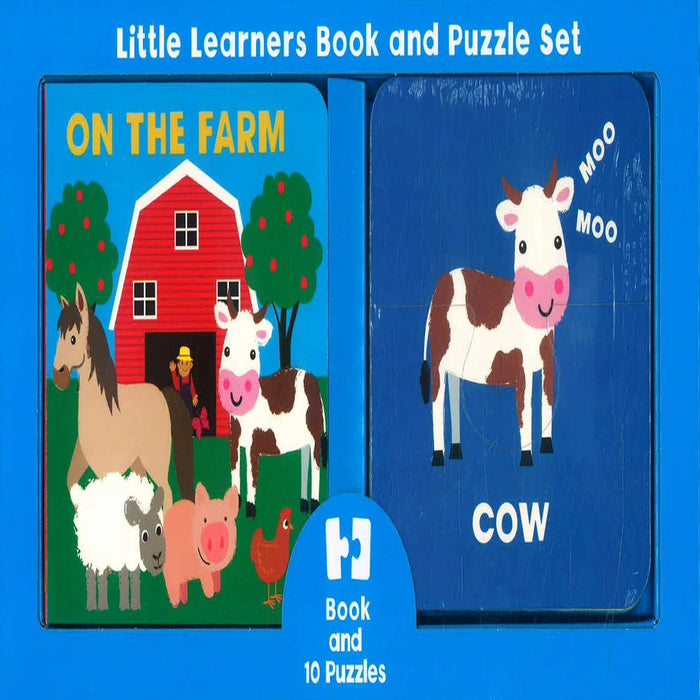 Little Learners Book And Puzzle Set-Board Book-SBC-Toycra