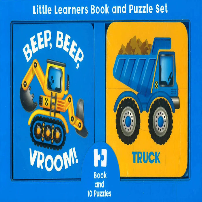 Little Learners Book And Puzzle Set-Board Book-SBC-Toycra