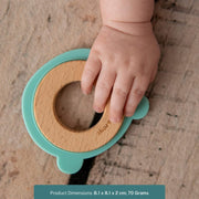 Little Rawr Wood + Silicone Teether Ring