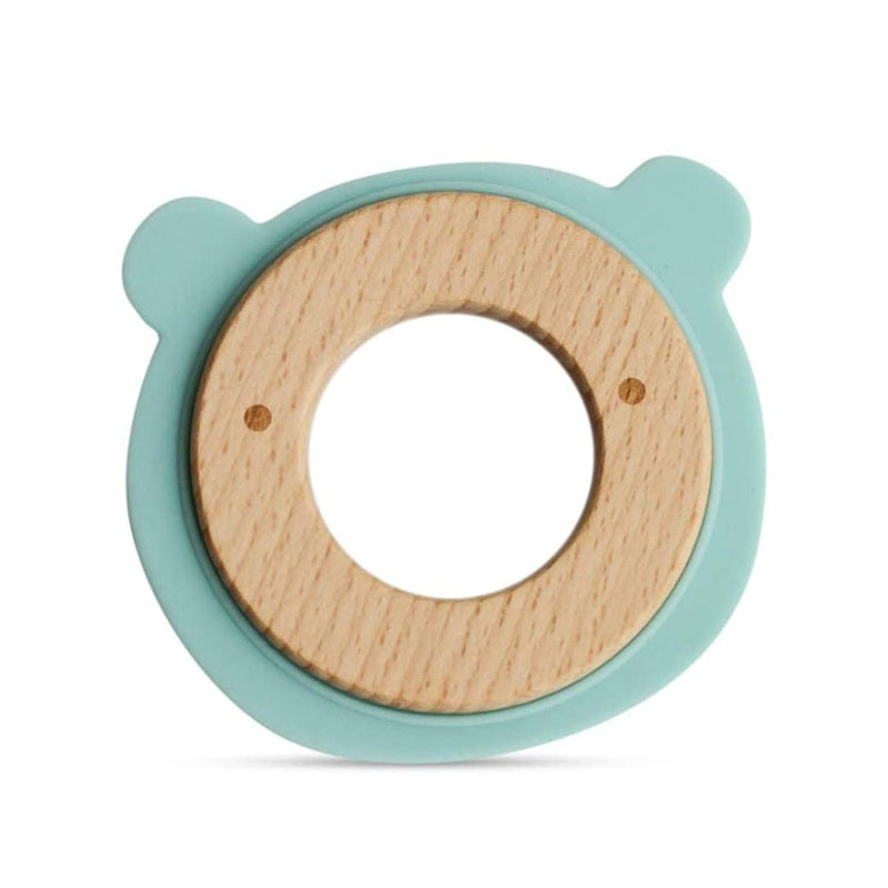 Little Rawr Wood + Silicone Teether Ring