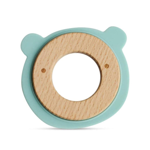 Little Rawr Wood + Silicone Teether Ring-Teethers-Little Rawr-Toycra