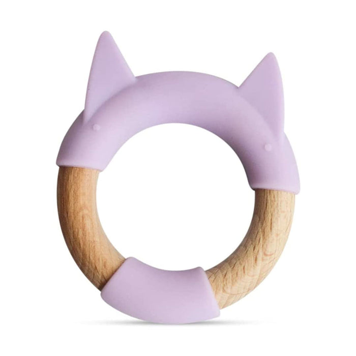 Little Rawr Wood + Silicone Teether Ring-Teethers-Little Rawr-Toycra