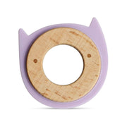 Little Rawr Wood + Silicone Teether Ring