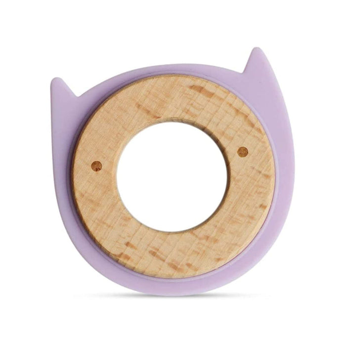 Little Rawr Wood + Silicone Teether Ring-Teethers-Little Rawr-Toycra