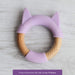 Little Rawr Wood + Silicone Teether Ring-Teethers-Little Rawr-Toycra