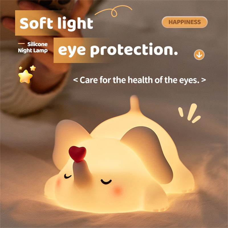 Loving Elephant Silicone Night Lamp
