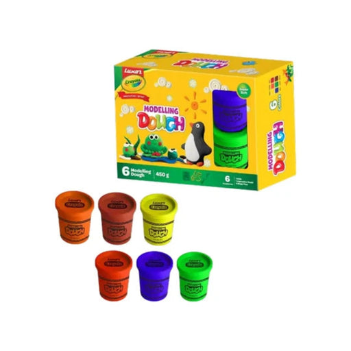 Luxor Crayola Modelling Dough 6 Colours For Creative Play