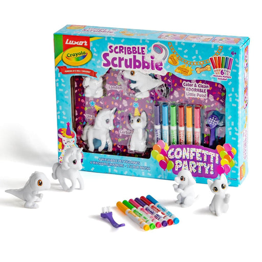 Luxor Crayola Scribble Scrubbie Confetti Party