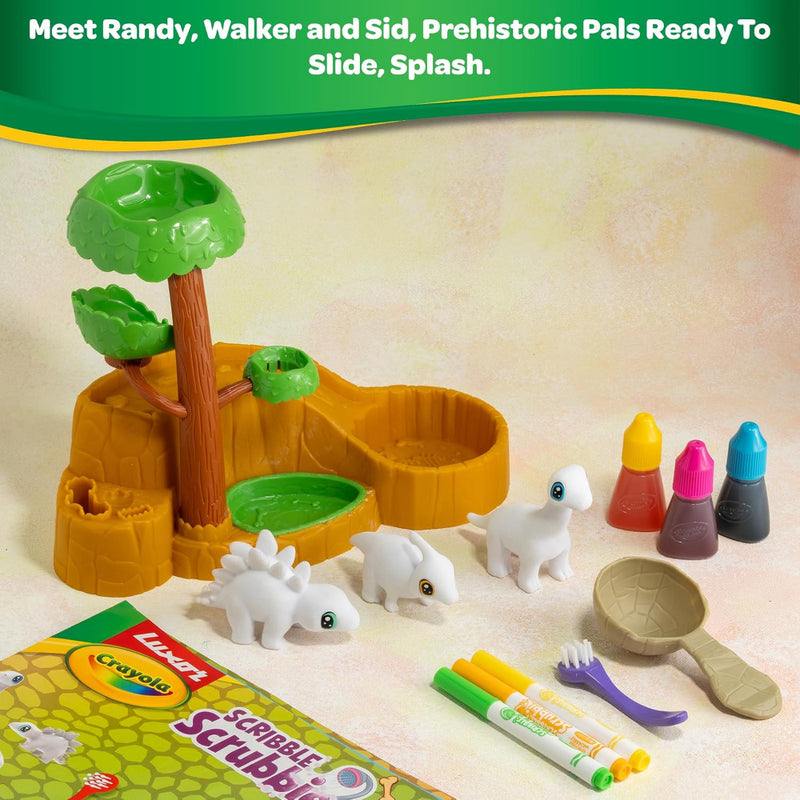 Luxor Crayola Scribble Scrubbie Pets Dinosaur Waterslide Playset