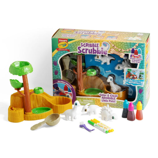 Luxor Crayola Scribble Scrubbie Pets Dinosaur Waterslide Playset