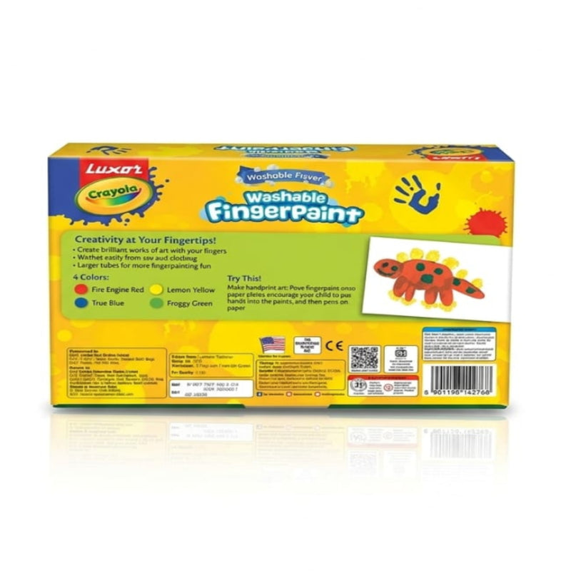 Luxor Crayola Washable FingerPaint Set