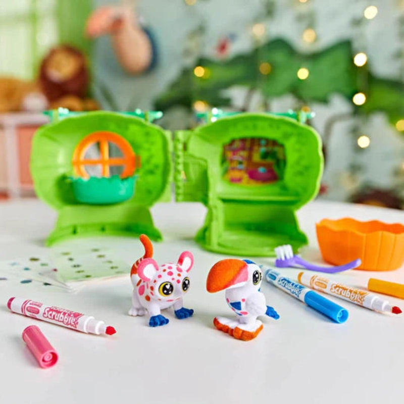 Crayola Safari Treehouse Scribble Scrubbie Pets Set