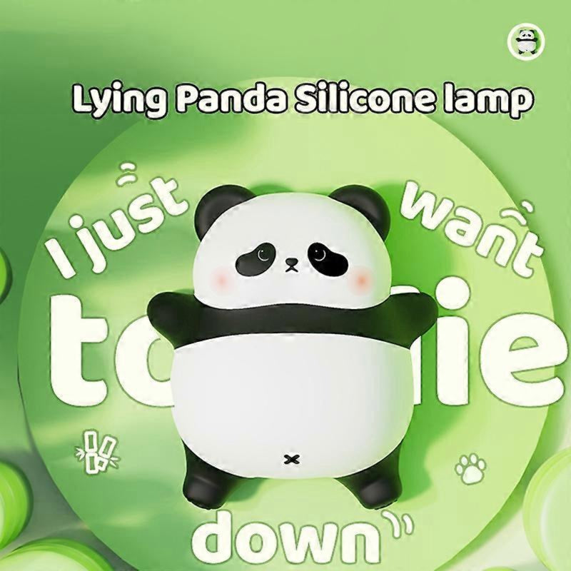 Lying Panda Silicone Night Lamp