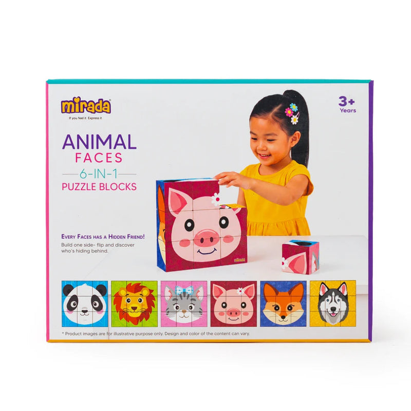 Strings Animal Faces Puzzle Block
