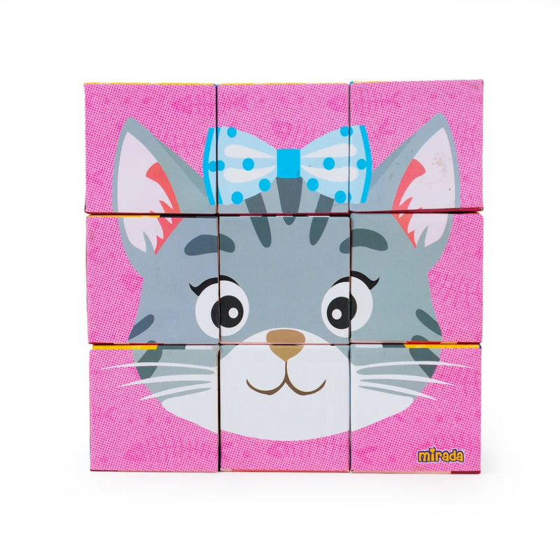 Strings Animal Faces Puzzle Block