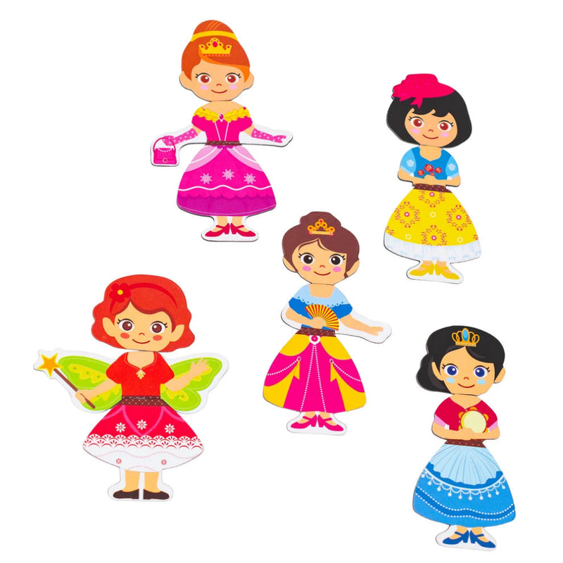Mirada Fairy Tale Magnetic Book - Mix, Match And Create Dolls