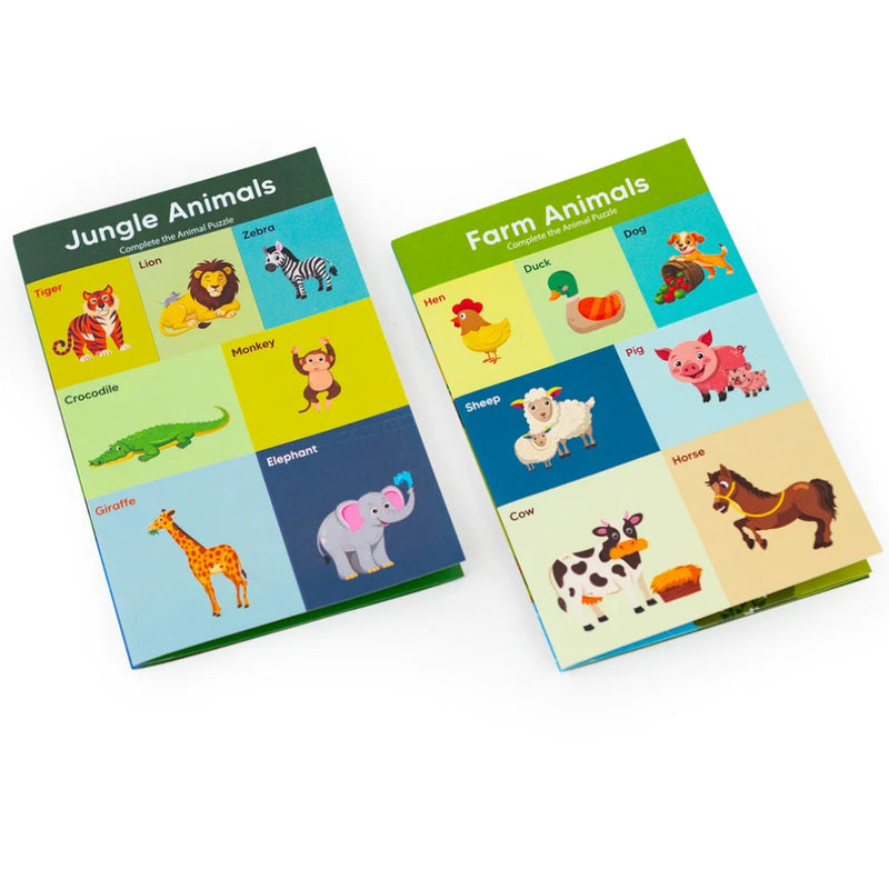 Mirada Animals Magnetic Book - Match, Build And Meet Animals