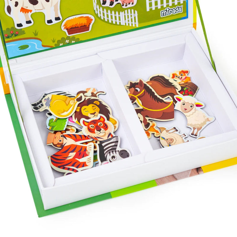 Mirada Animals Magnetic Book - Match, Build And Meet Animals