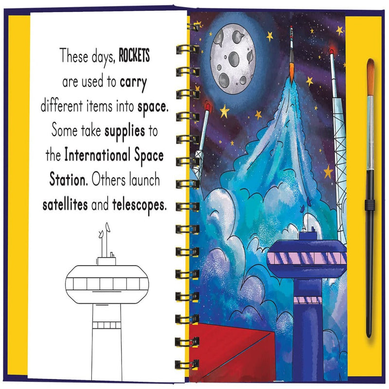 Magic Water Colouring : Blast Off Into Space