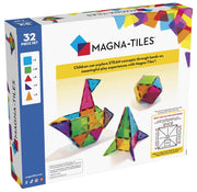 Magna Tiles Clear Colors 32 Piece Set * 3 Qty (Total 96 pcs Combo)