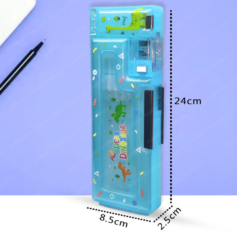 Magnetic Pencil Case With Sharpener -Plastic