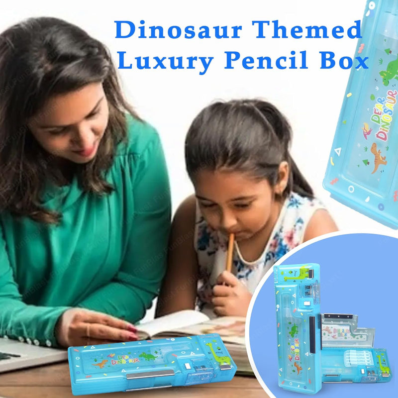 Magnetic Pencil Case With Sharpener -Plastic
