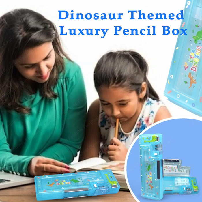 Magnetic Pencil Case With Sharpener -Plastic-Stationery-Bright International-Toycra