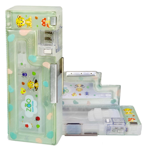 Magnetic Pencil Case With Sharpener -Plastic-Stationery-Bright International-Toycra