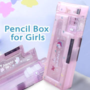 Magnetic Pencil Case With Sharpener -Plastic