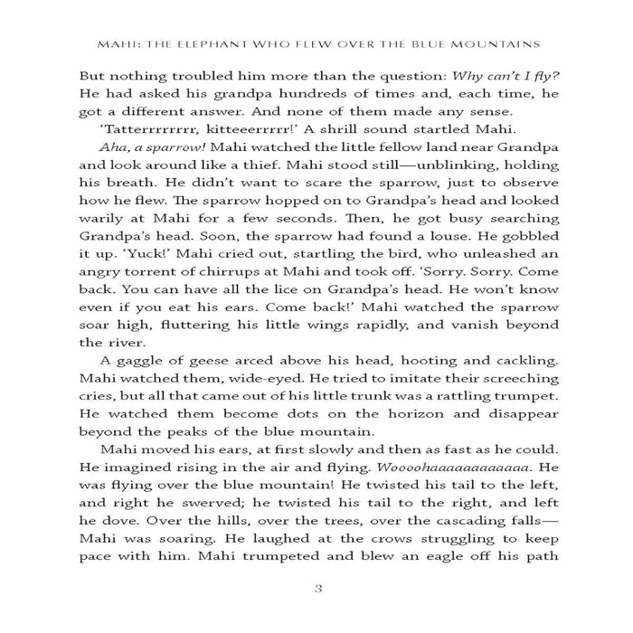Mahi : The Elephant Who Flew Over The Blue Mountains-Story Books-Hc-Toycra