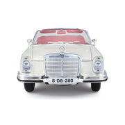 Maisto 1/18 1967 White Mercedes Benz 280SE, Cabrio Collectible Models