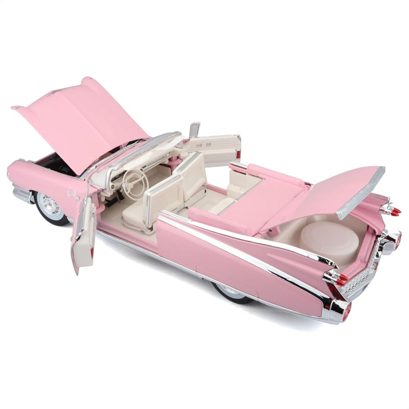 Maisto 1959 Cadillac Eldorado Biarritz 1:18 Maisto diecast scale model car collectible -Pink