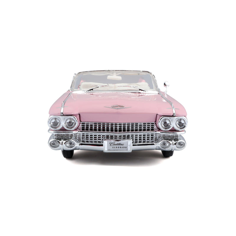 Maisto 1959 Cadillac Eldorado Biarritz 1:18 Maisto diecast scale model car collectible -Pink