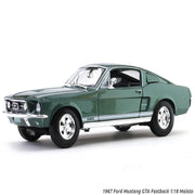 Maisto 1967 Ford Mustang GTA Fastback green 1:18 Maisto diecast scale model car collectible
